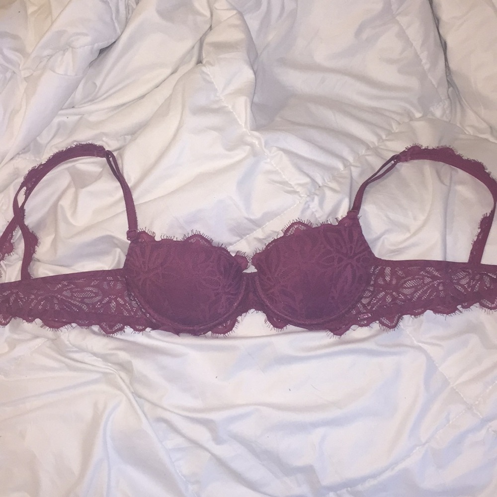 VS PINK Date Lace Push Up Bra